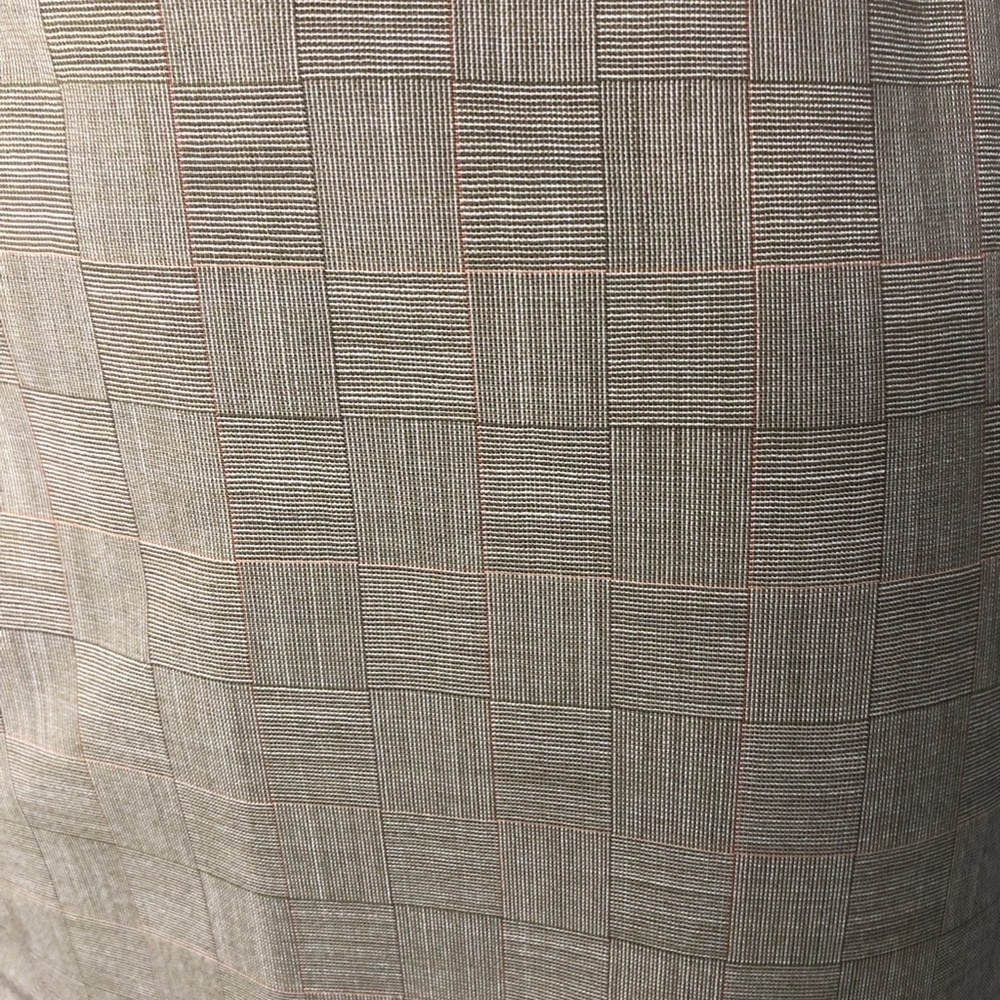 Bill Blass Multicolor Brown Grid Pattern Pencil S… - image 5